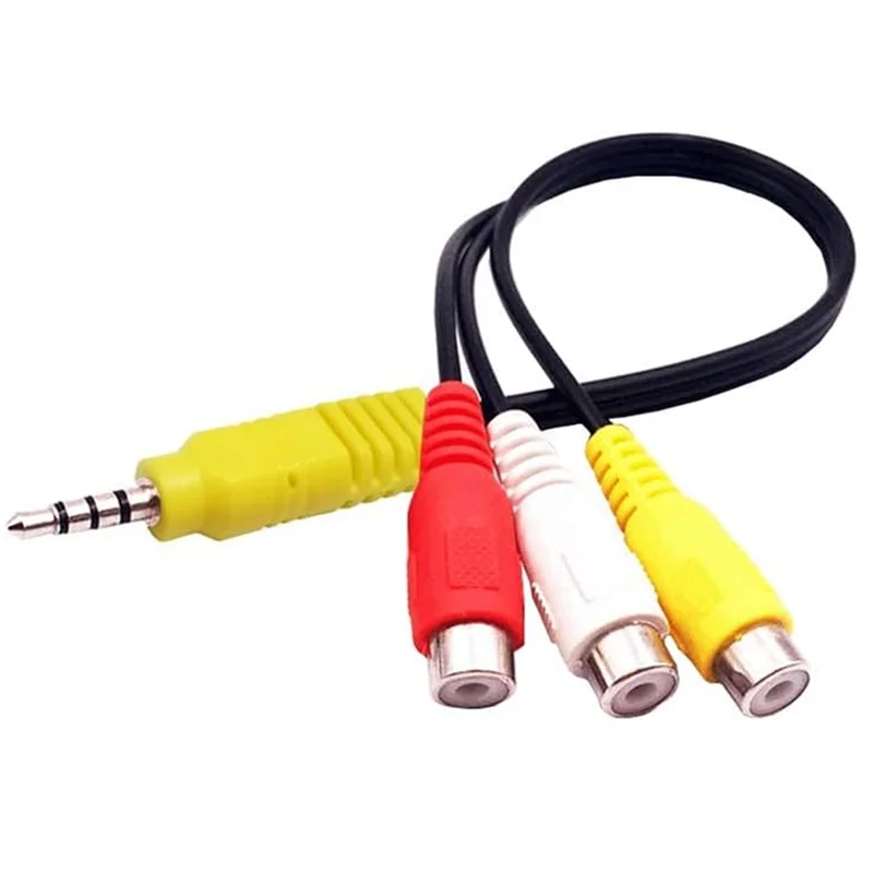 ForTCL Dedicated 3.5mm Jack Plug RCA Cable 3.5 Aux Male To 3 RCA Female Adapter Mini Aux Stereo Audio Video AV Adapter Cables