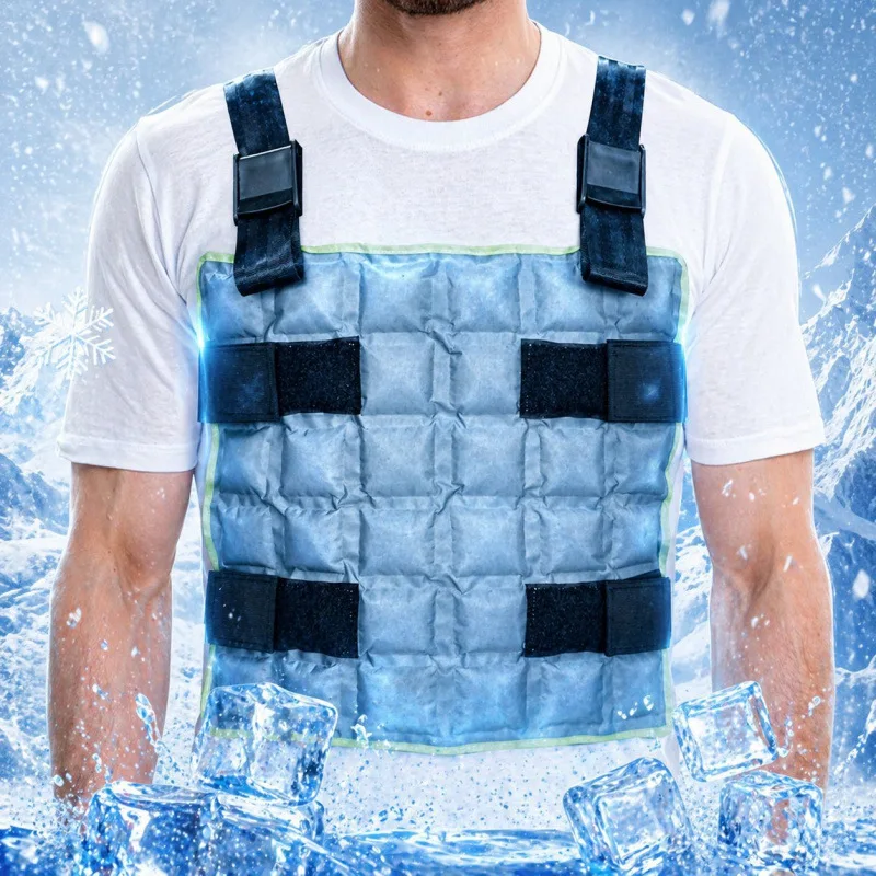 Self-absorbing cooling vest high-temperature construction heatstroke prevention and cooling tool factory labor protection vest