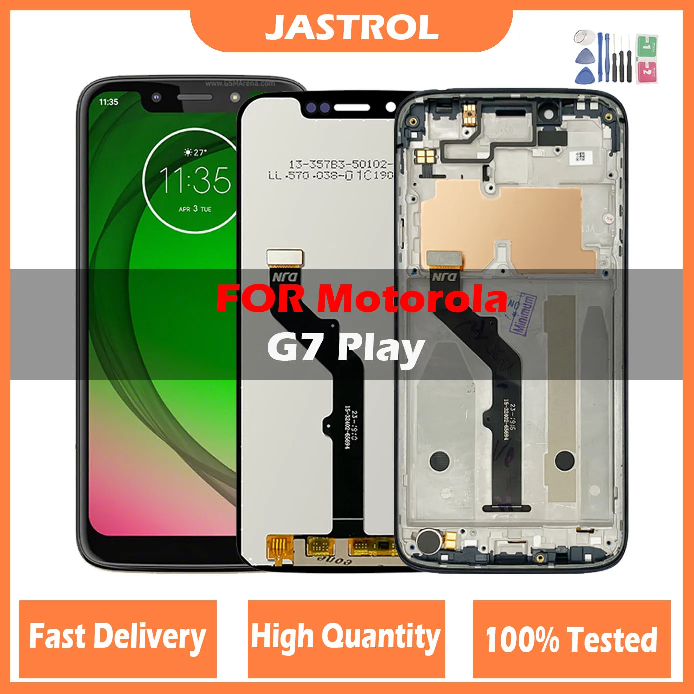 ORIGINAL 5.7'' LCD For Motorola Moto G7 Play XT1952 LCD Display with frame Touch Screen Digitizer Replacement parts Display