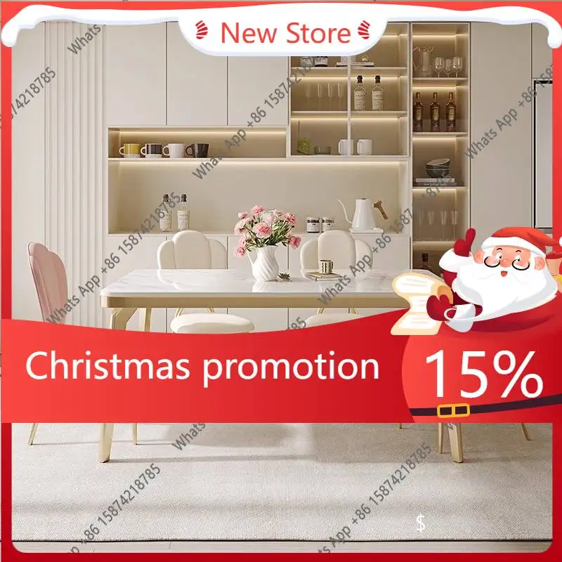 68A Small Space Dining Tables Square Design Gold White Luxury Kitchen Dining Tables Modern Nordic Mesas De Comedor Furniture Hom