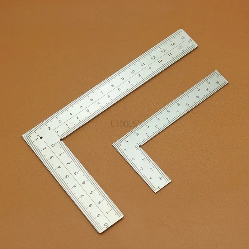 

Mini L-type Right Angle Ruler Measuring Layout Tool Stainless Steel Square 90 Turning Ruler Precision for Building Framing Gauge