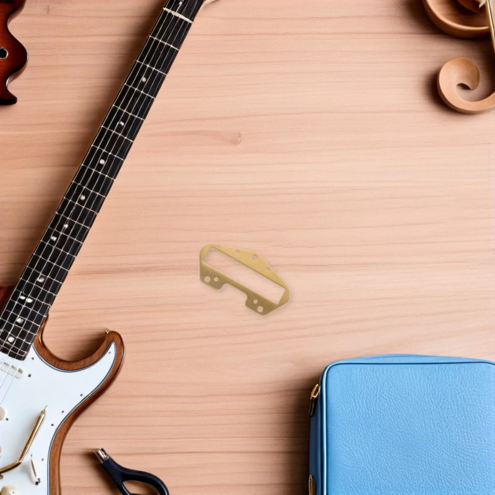 2Pcs Electric Guitar Pickup Copper Base Plate for Tl Style Guitars High Conductivity Copper Pickup Replacement Plate Upgrade - view 5