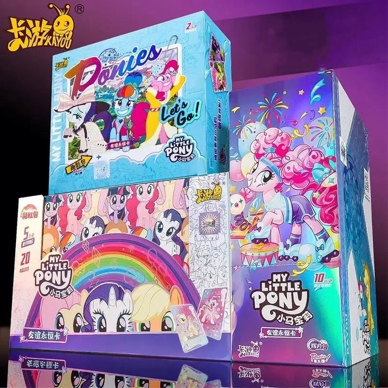 KAYOU Genuine My Little Pony Card Game My Little Pony Cards Box Friendship Forever Flash Card Rare SC SGR Cards Toy Gift