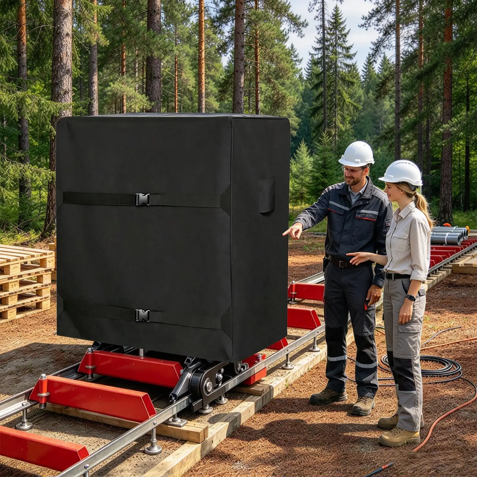 Sawmill Protection Cover Waterproof UV Resistant Adjustable Protector Wood Sawing Machine Dust Cover For Workshops Lumber Yards