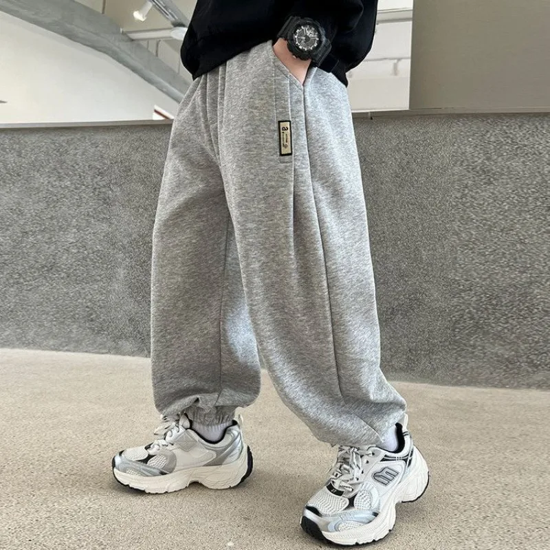 Premium Boys Sportswear Joggers Pants 2025 Spring New Big Kids Fashion Casual Trousers Spring Autumn Kids Activewear