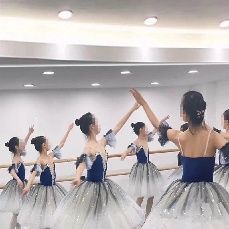 Váy Ballet Trưởng Thành Dài Tutu Trắng Chuyên Nghiệp Hồ Thiên Nga Ba Lê Trang Phục Ba Lê Tutu Ballerina Áo Hiệu Suất Dancewear