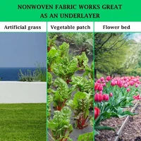Garden Landscape Fabric Weed Barrier Heavy Duty Driveway Gardening Mat Polypropylene Ground Cover Flower Vegetable Raised Beds 6