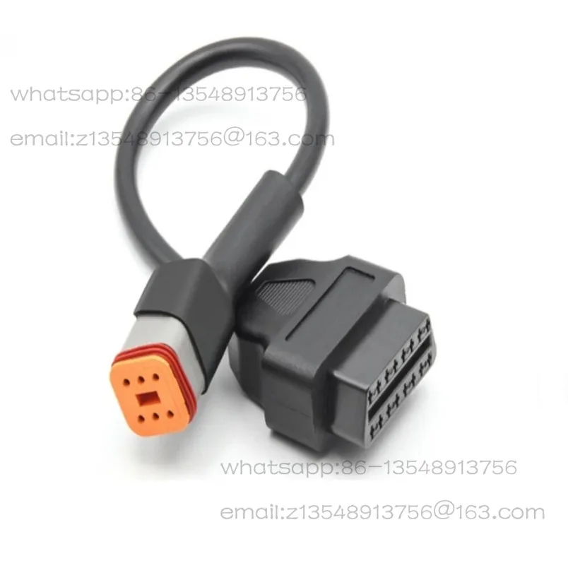 Universal EFI motorcycle national four adapter cable OBD2 diagnostic detector special adapter plug EFI national six wire