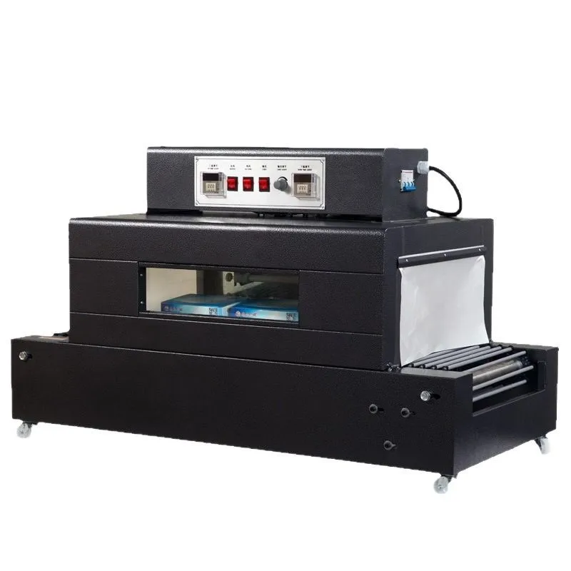 For Small Automatic Heat Shrink Wrap Tunnel Machine for Bottles Boxes Cosmetics Plastics-for Food Barrel Packaging Motor Core