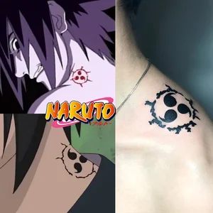 Anime Naruto Tattoo Aufkleber für Männer und Frauen, Cosplay-Ninja, vorübergehende Kunst, Comic-Con-wasserdicht, Arm, Körper, Spielzeugaufkleber 8 Hauptverkäufe Naruto Tattoo - №1