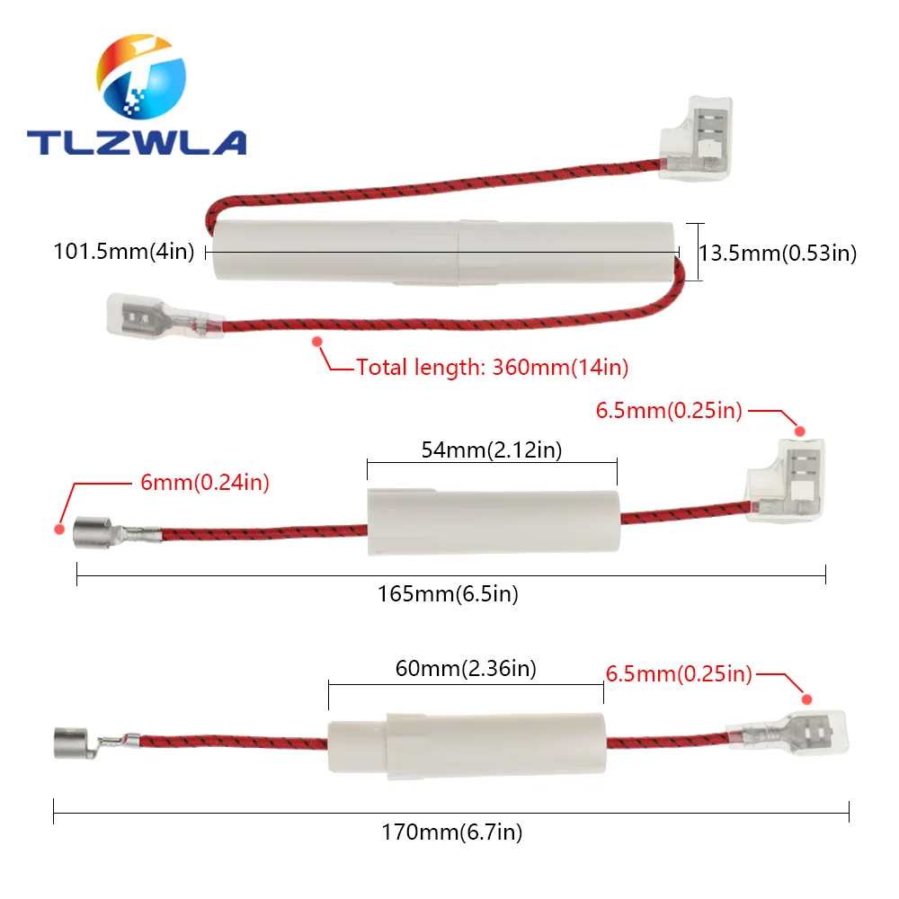 5KV 5000V 850mA 0.9A 900mA 0.8A 800mA 0.75A High Voltage Fuse for Microwave Ovens Universal Fuse Holder Microwave Ovens Parts