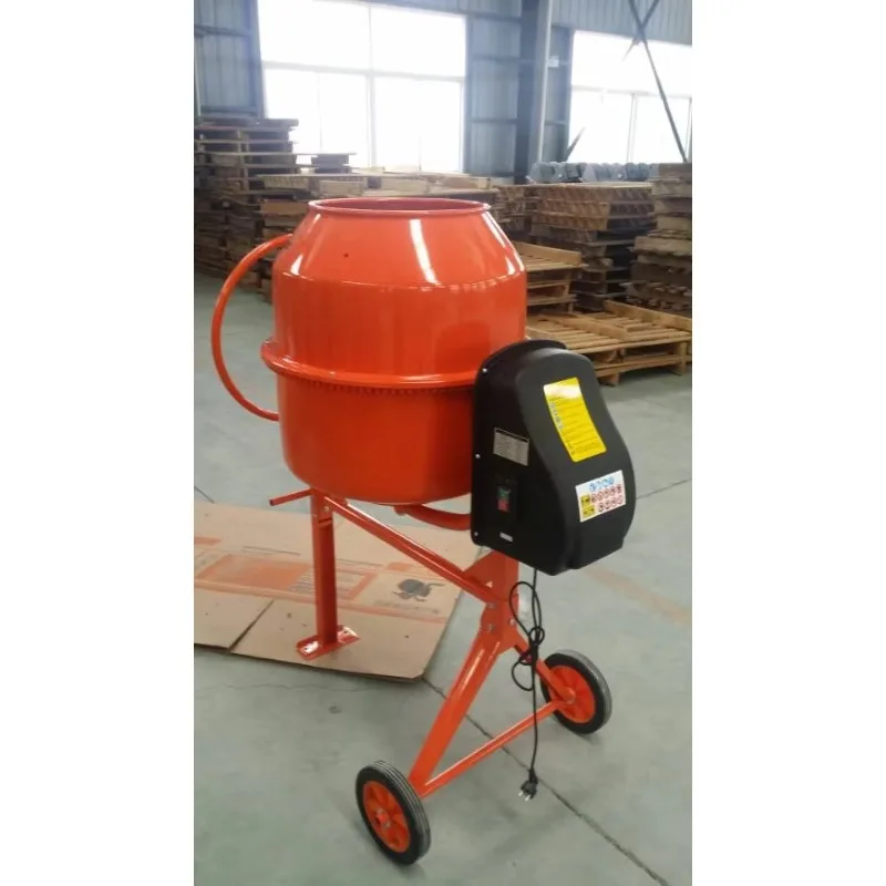80-500L Industrial Cement Mixer with One Piece Cast Iron Ring Gear Long Service Life Concrete Mixing Tool