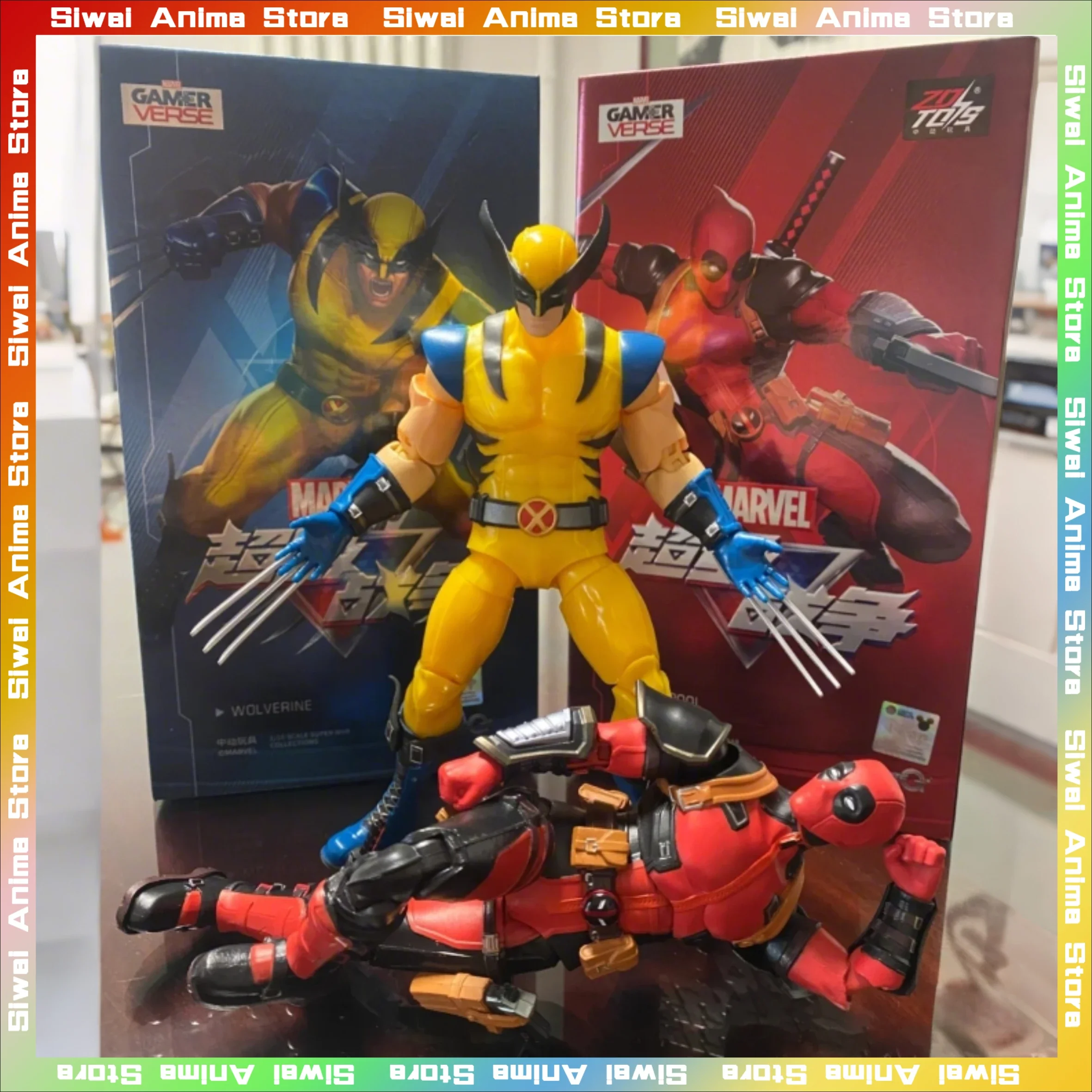 

ZD Toys Deadpool & Wolverine Thor Star Lord Black Panther SHF Anime Action Figure Collection Figurine Model Toys Birthday Gifts