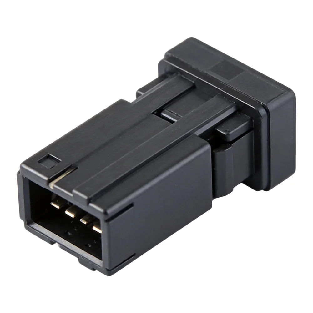 Car Audio Enhancement Black AUX Audio Interface Quick Installation Wear-resistant Design Center Console Fitting