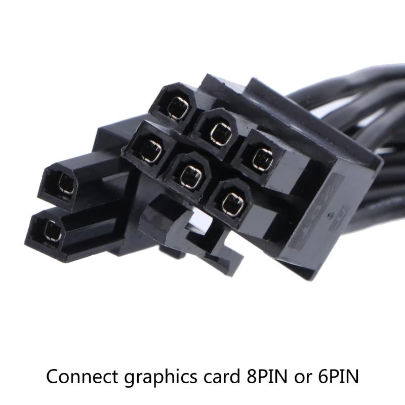  PCIe 8Pin to GPU6+2Pin Power Adapter Cable PCIExpress 8 pin to 6+2pin Adapter Power Cable