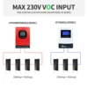 고품질 230VDC MPPT 40A 60A 12V -96V 홈 태양계 용 LCD 터치 디스플레이가있는 WIFI 태양 광 충전 컨트롤러 내장 4