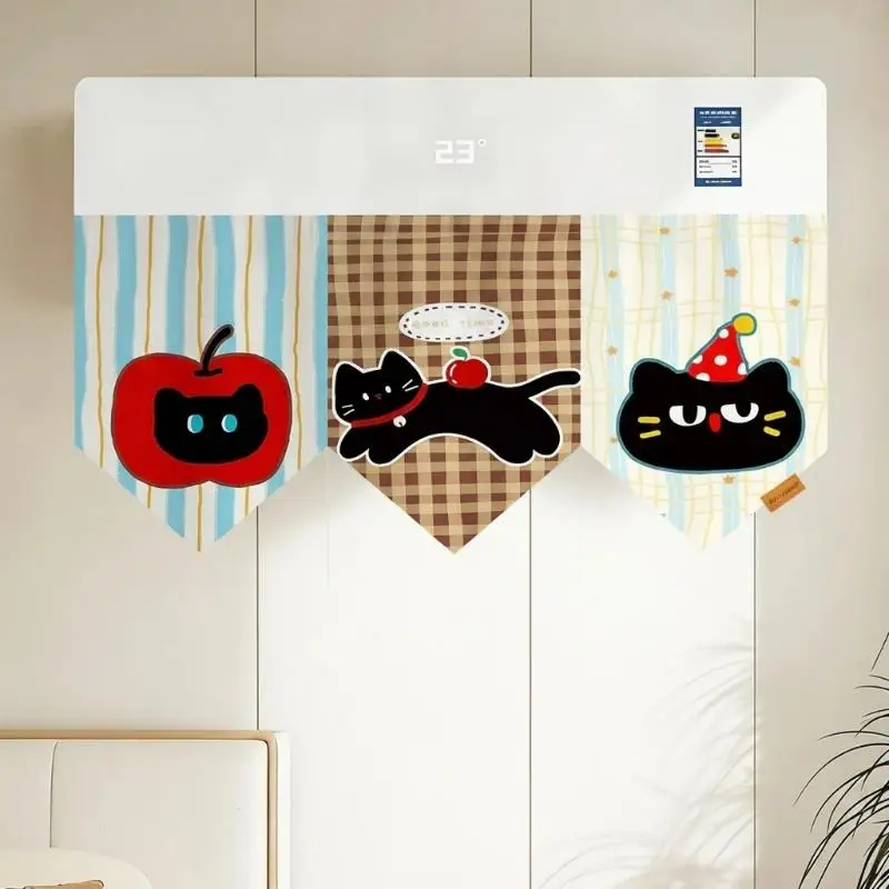 1Pc Animal Cartoon Self-Adhesive Door Curtain Privacy Partition For Bedrooms Living Rooms Bathrooms - No Perforations Needed