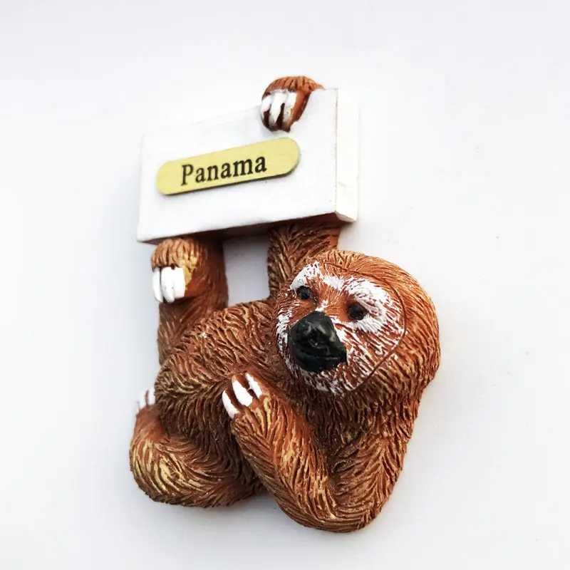 Panama Creative sloth travel refrigerator sticker tourism commemoration