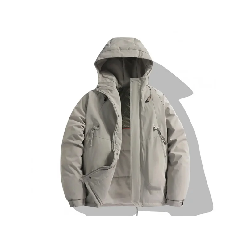

Мужская хлопковая куртка с капюшоном, новая парная куртка на флисовой подкладке, уличное утолщенное ветрозащитное хлопковое пальто, спортивная куртка для альпинизма