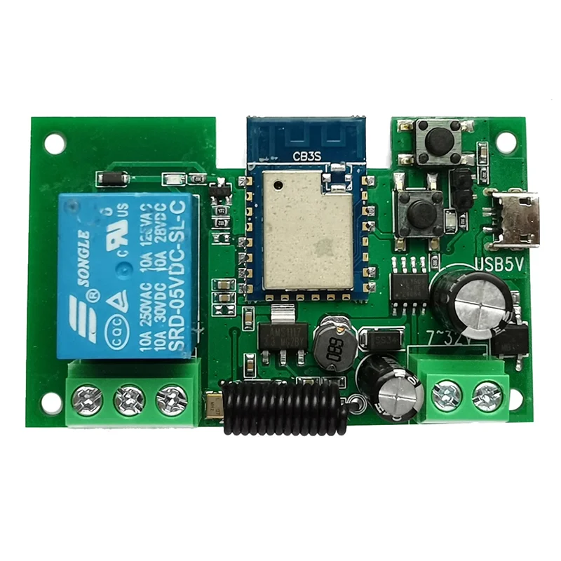 Ottimale Tuya WIFI Smart Switch Controller Cancello Garage Porta Apri 1CH 7-32V Timerinching Modulo Relè Autobloccante