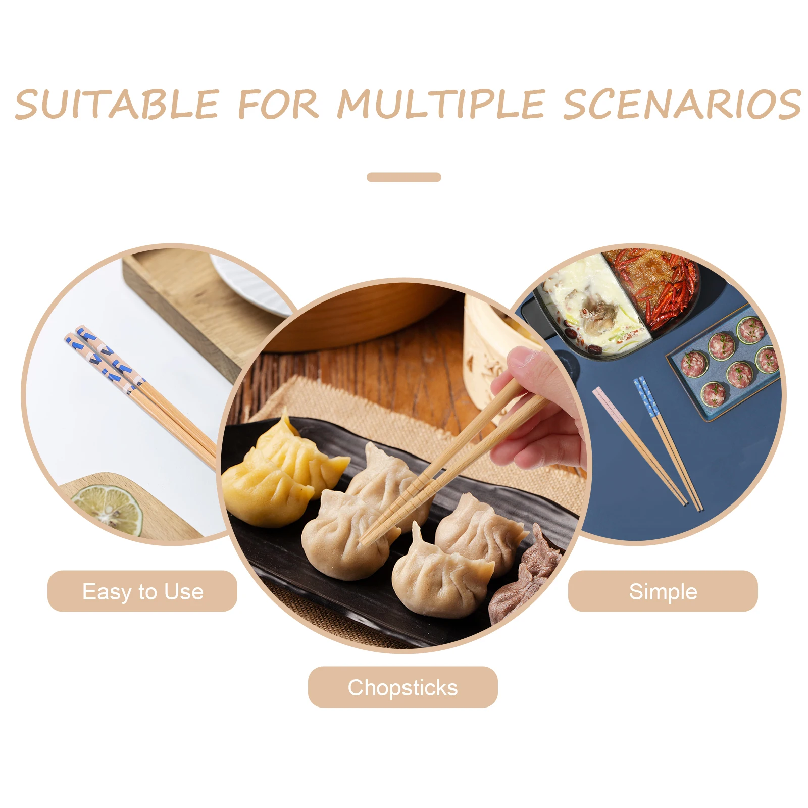 

Gift Box Bamboo Dinner Supplies Bamboo Chopsticks Reusable Reusable Ramen Easy Clean Home Use Fine Workmanship Storage