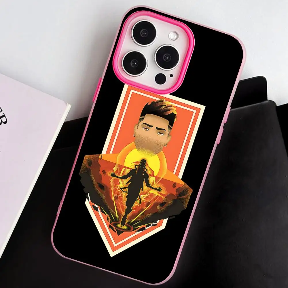

Valo Phoenix Phone Case for iPhone 17 16 15 14 13 12 11 Air Pro Max Plus Jelly Double layer Rose Red Cover
