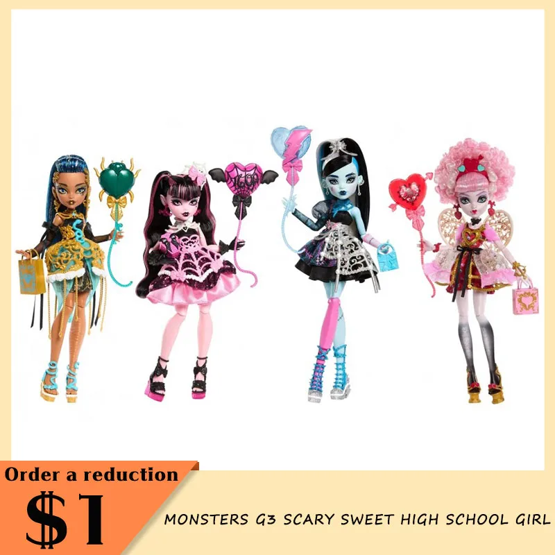 

Monsters G3 Scary Sweet High School Girl Statue Frankie Stein Ko Ver Asteria Cleo De Nile Collect Doll Gift High Quality Custom