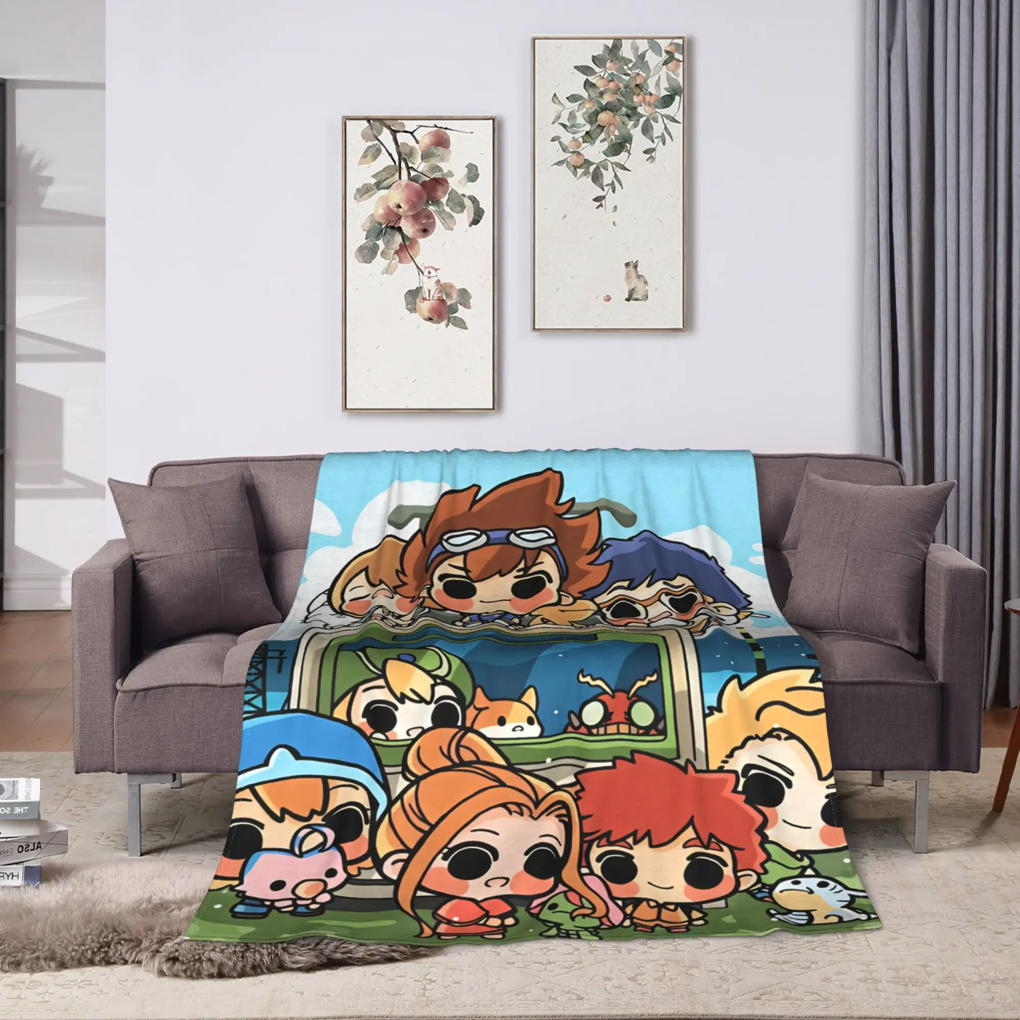 Digimons Blanket  Soft Warm Comfortable Plush Bedding Throws For Students Bedroom Flannel Bedspread Bed Cover