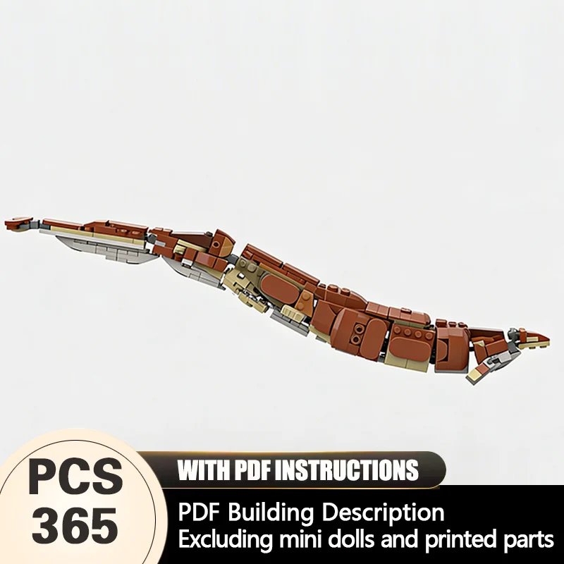 

Creators Animal Series Model MOC Building Bricks Basilosaurus Cetoides Modular Technology Gifts Holiday Assemble Children Toys