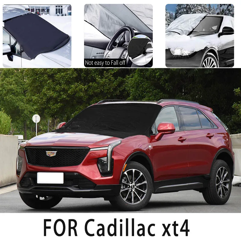 Car snow cover front cover for Cadillac xt4 snowprotection heat insulation  Sunscreen wind  Frost prevention car accessories