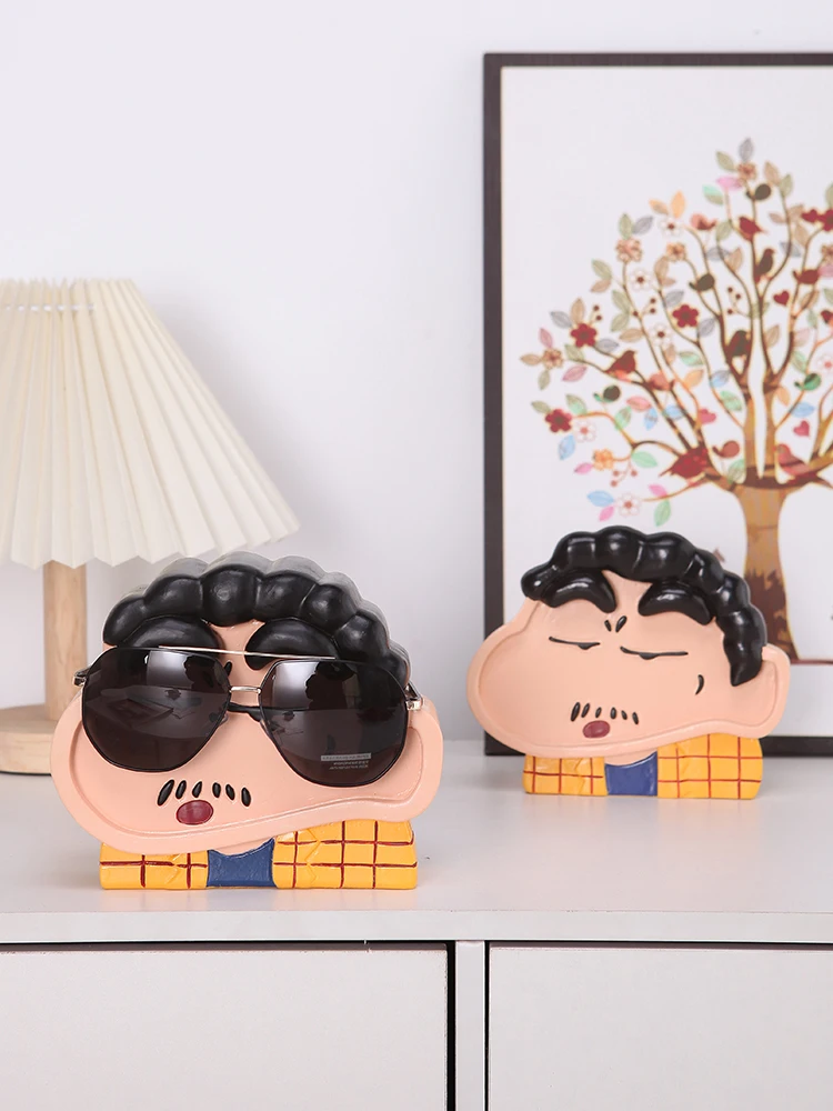 Crayon Shin-chan anime peripheral director glasses holder storage makeup brush barrel cute cartoon home furnishings