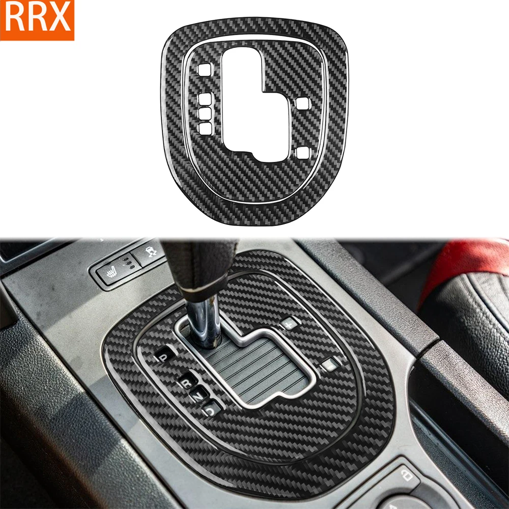 For Pontiac G8 2008-2009 Real Carbon Fiber Sticker Automatic Gear Shift Panel Trim Cover Car inside decorative Accessories