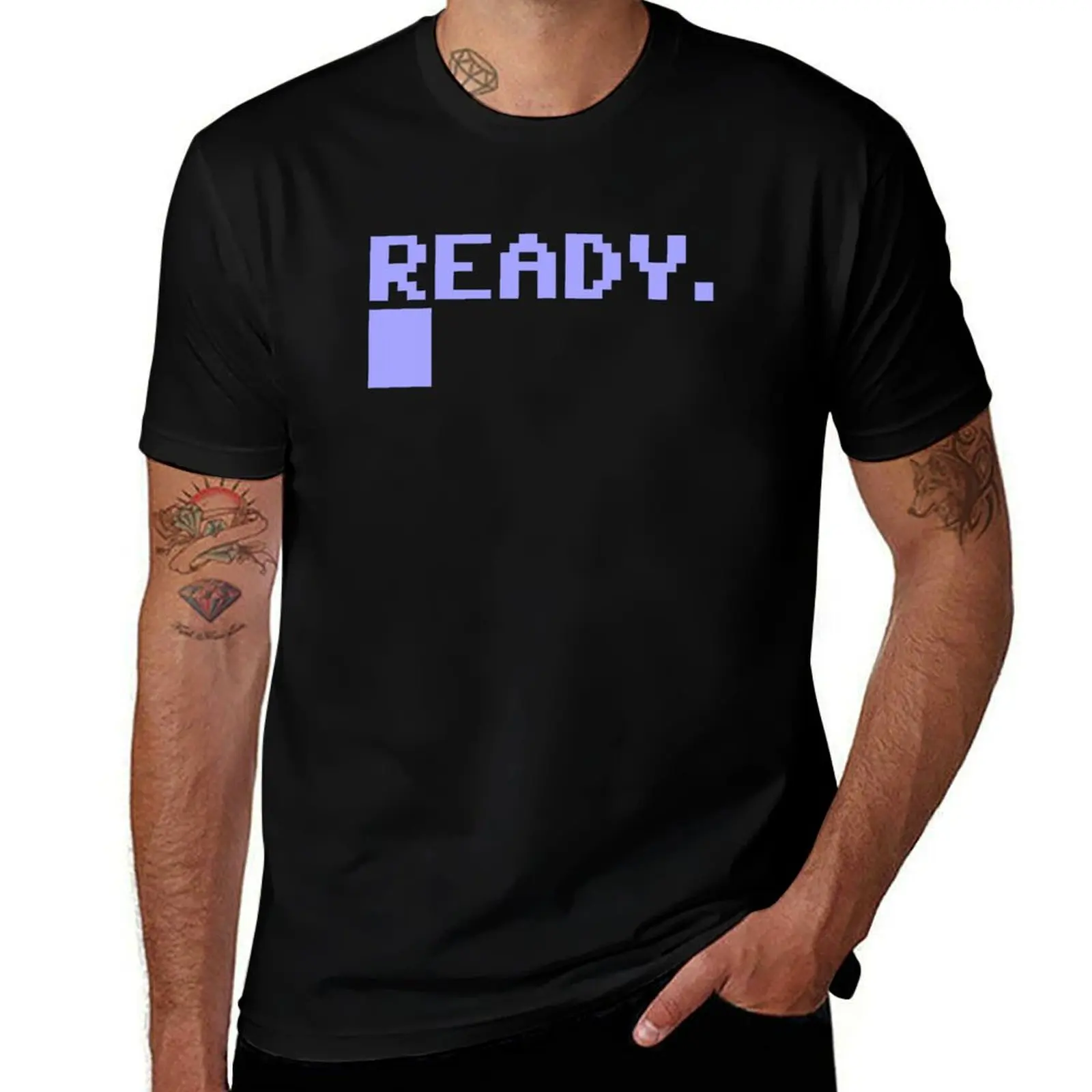 Commodore C64 Ready T-Shirt Casual Everyday Short Sleeve T-Shirt