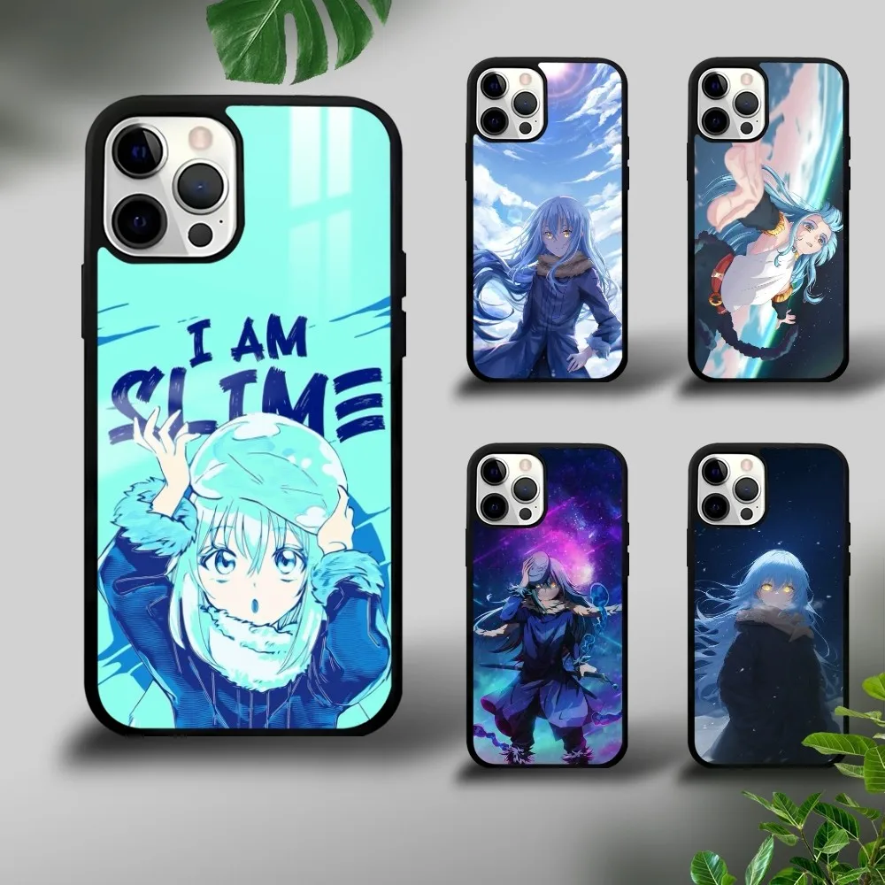 

Slime T-Tensei Anime R-Rimuru Phone Case For iPhone 16 15 14 13 12 11 Pro Xs Max Mini Plus Celulares Hard Funda Dropshipping