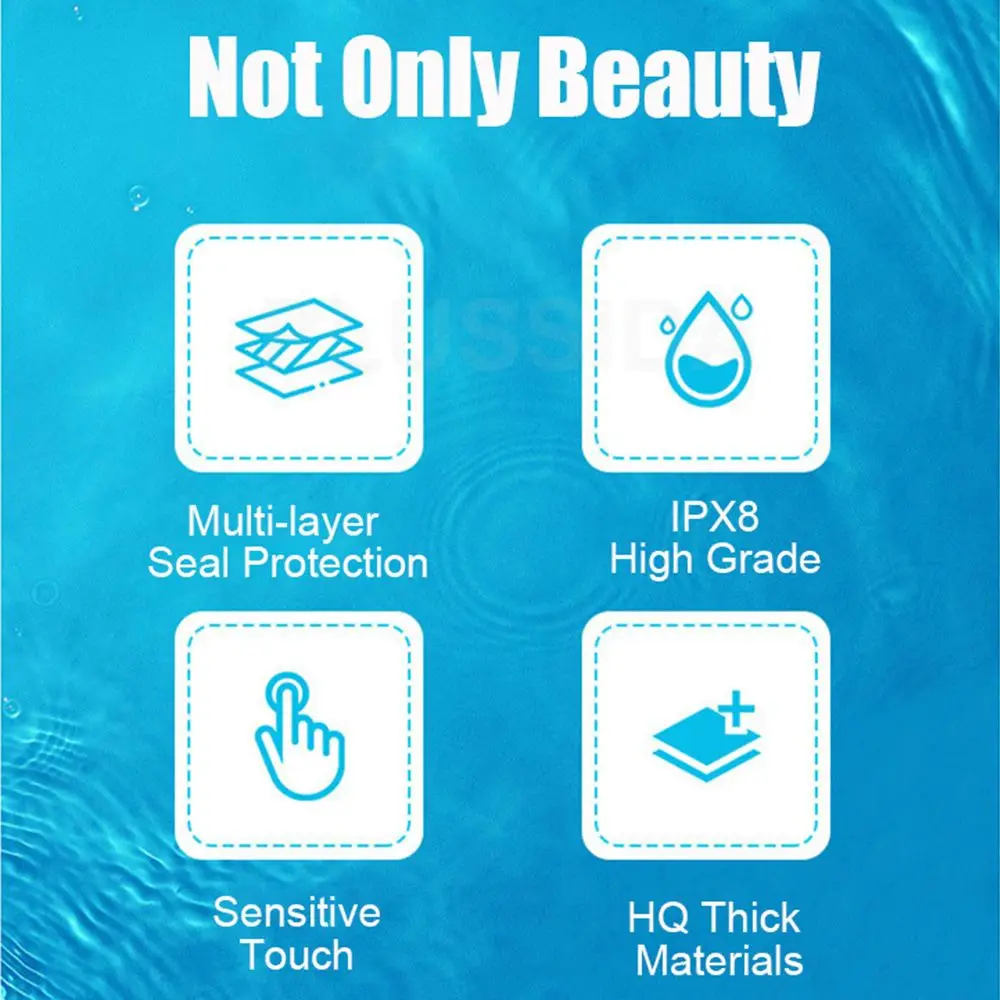 Universal Touch Screen Under 7.0 inches Phone Pouch Mobile Phone Cover Waterproof Phone Case Swimming Case