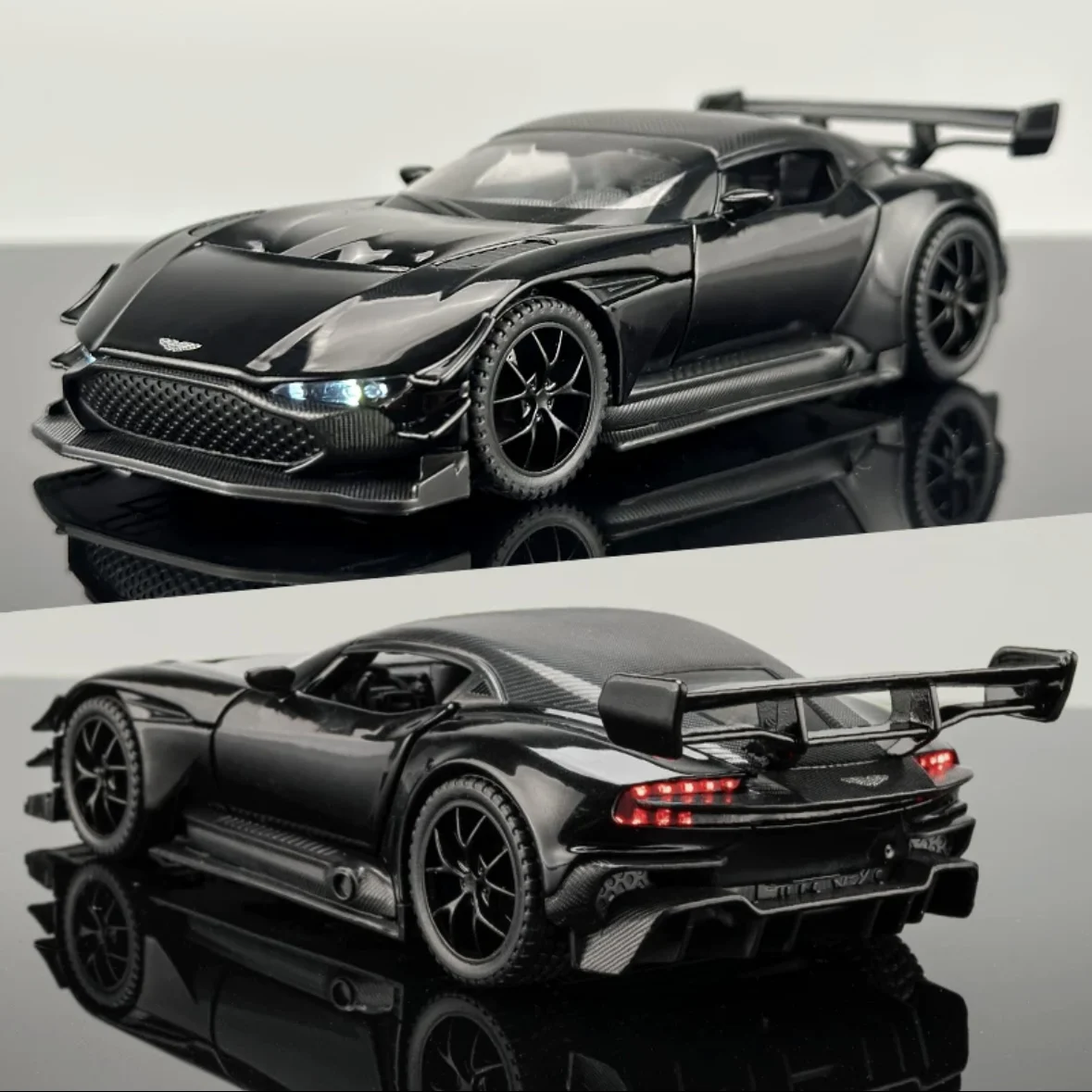 1:32 aston martin vulcan carro esportivo simulação diecast liga de metal modelo carro som luz puxar para trás coleção crianças brinquedos presentes