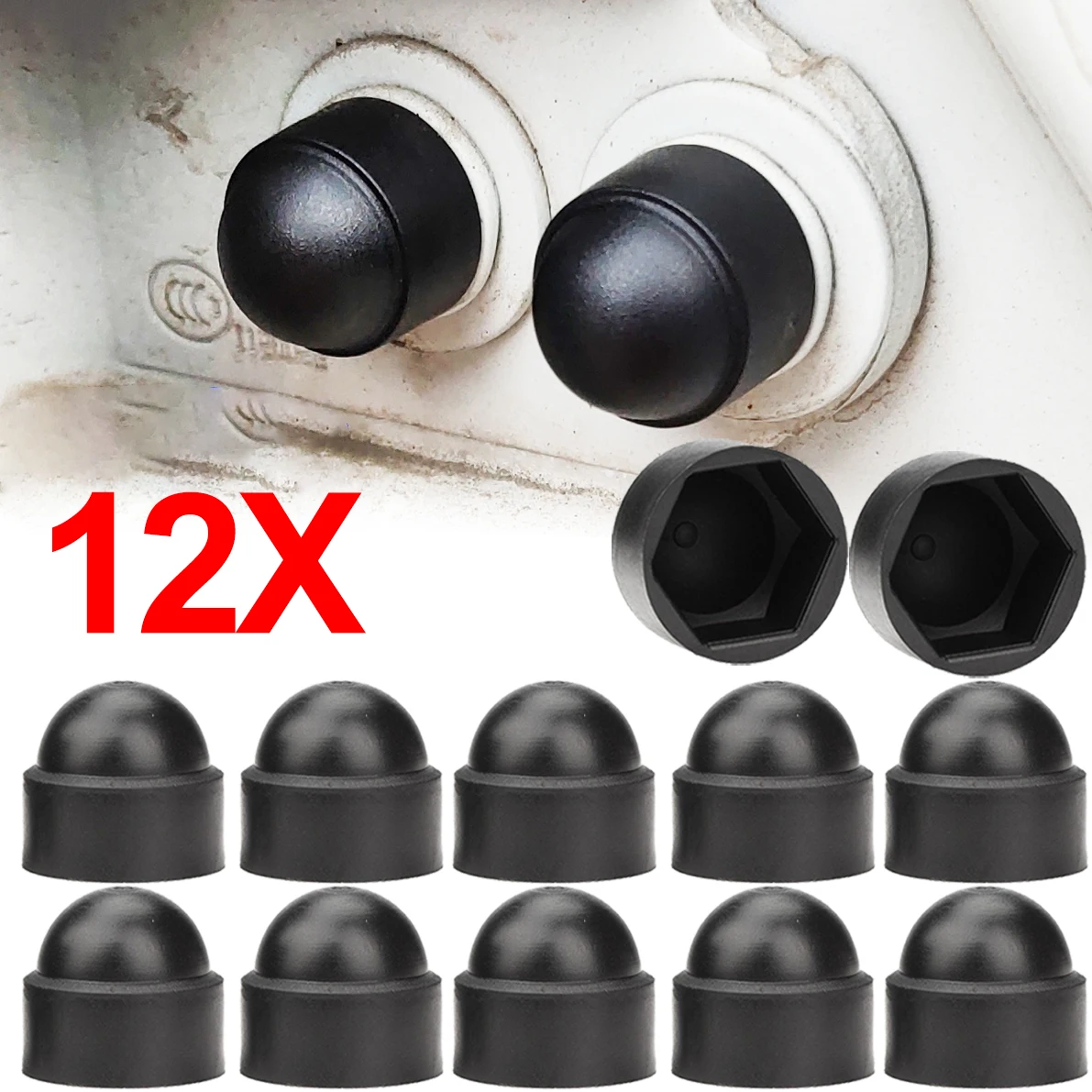 Pack of 12 Auto Screw Protection Cap For Nissan Qashqai J10 J11 Tiida Juke X-Trail T31 T23 Dustproof Cover Car Accessories