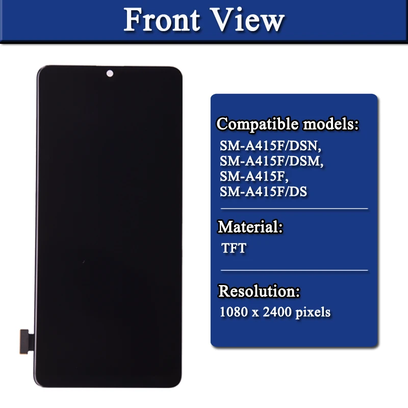 For Samsung Galaxy A41 A415 LCD Display Touch Screen Digitizer Assembly Replacement Part For SM-A415F SM-A415F/DS LCD Repairment