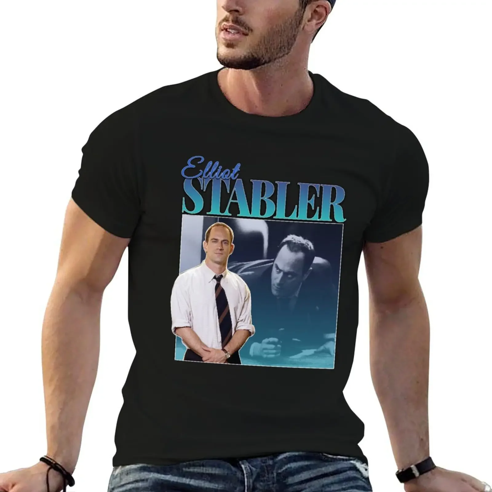 

Elliot Stabler 90s Inspired Vintage Homage T-Shirt graphics football t shirt funny gifts plain black t shirts men