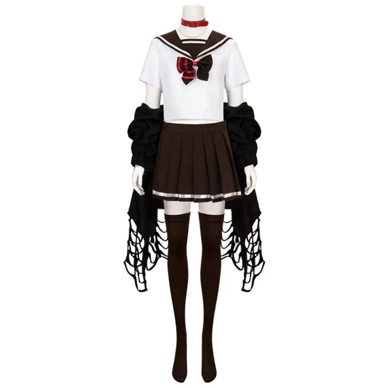 AIAI 2025Women Dead Mount Death Play disfraz de Cosplay trajes Sakimiya Misaki traje de marinero Sexy para Halloween