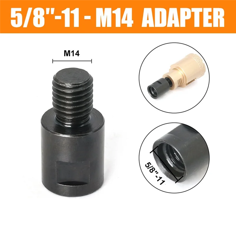 A58Z 4 قطعة M14 M10 5/8 بوصة-11 محول زاوية طاحونة الموضوع محول محول رمح موصل مصقول لقمة ثقب المنشار