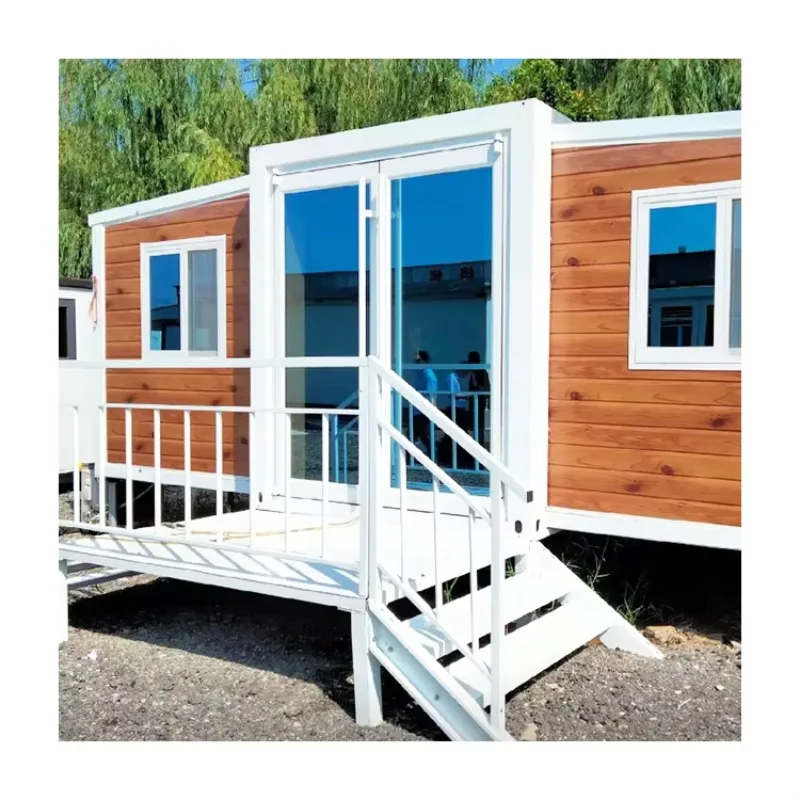 High Quality Flat Waterproof Prefabricated Container Houses with 2 Bedrooms 20 Ft Tiny Houses