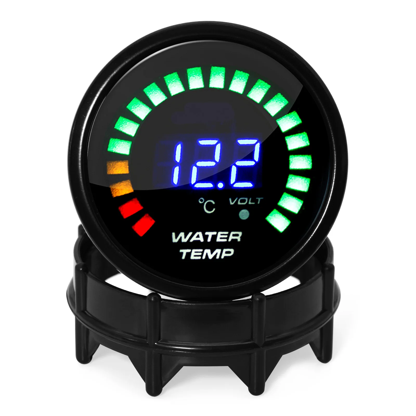 AD 2'' 52mm Car Water Temperature Gauge 20~150 ℃ Digital Analog LED Electronic Water Temp Meter with 1/8NPT Water Temp Sensor