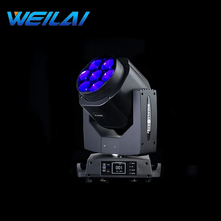 Geschwindigkeit einstellbar 7x15W LED RGBW Mini Bee Eye Moving Head Zoom Licht