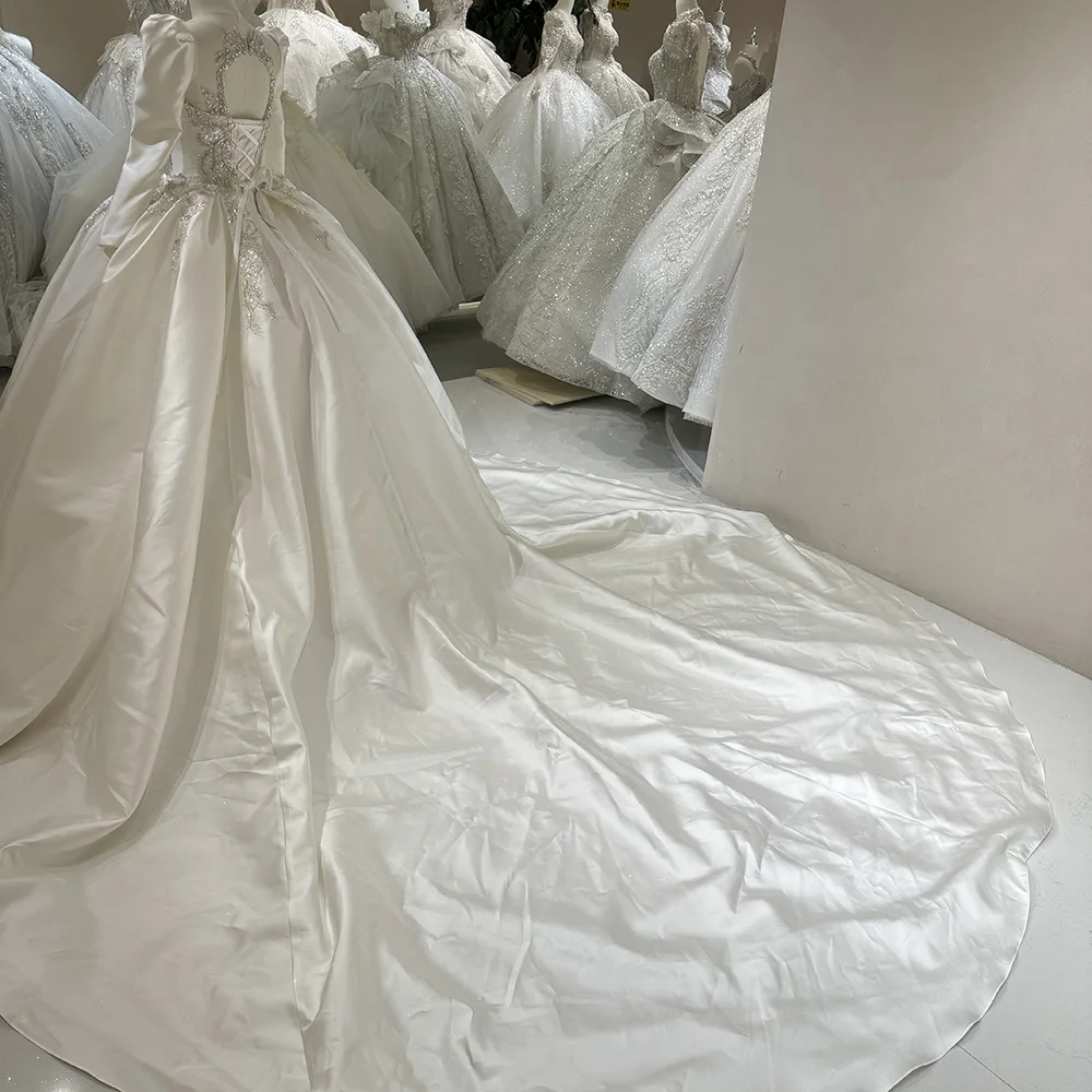 Bride Gown 2026 Classic Ball Gown Long-sleeved Wedding dress For Women Elegant Customized Stain Bride Dresses Vestidos De Novia