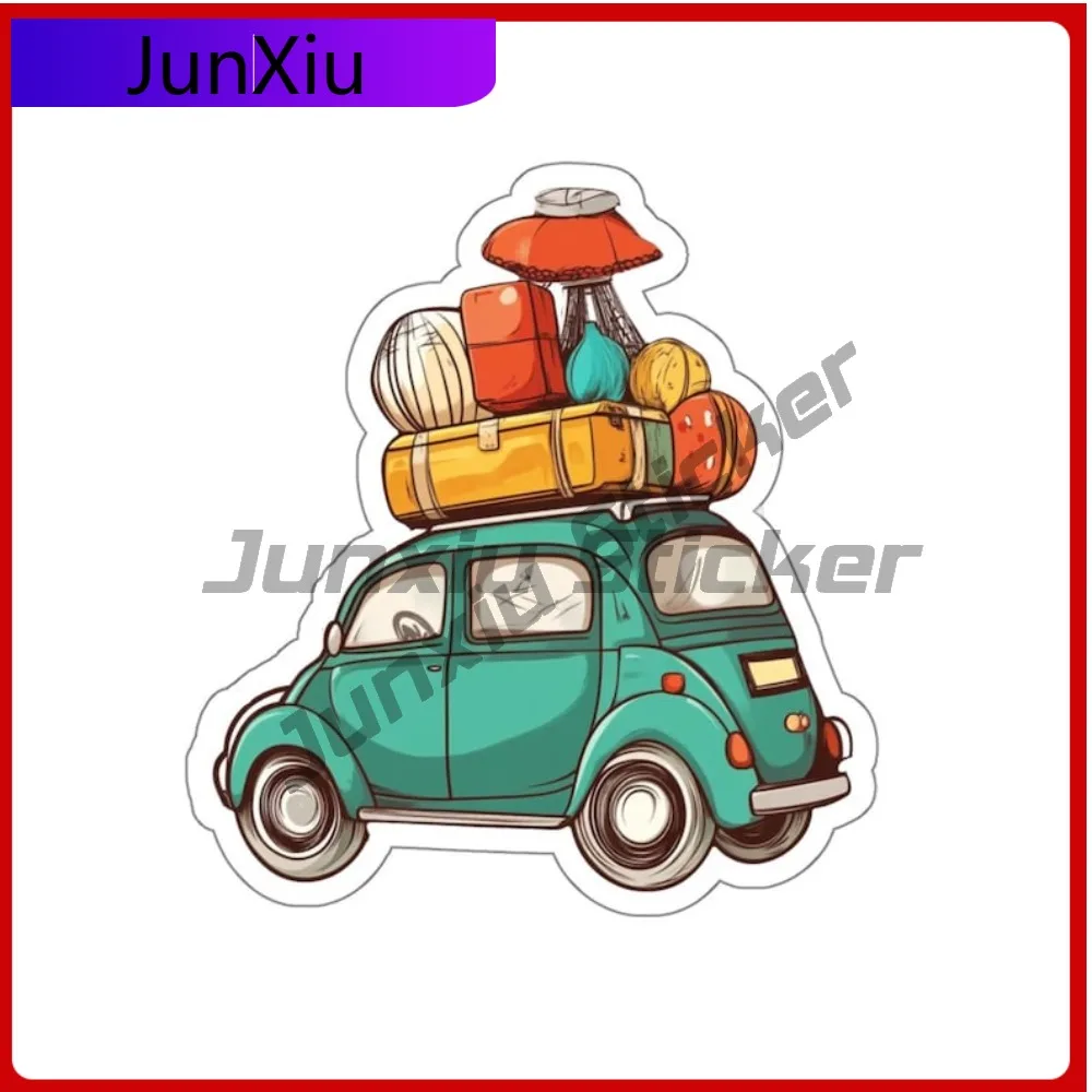 

Vintage Cars Travel Sticker Retro Enthusiast Gift Decal Suv Camper Windshield Bumper Truck Electric Cover Scratches Accessory