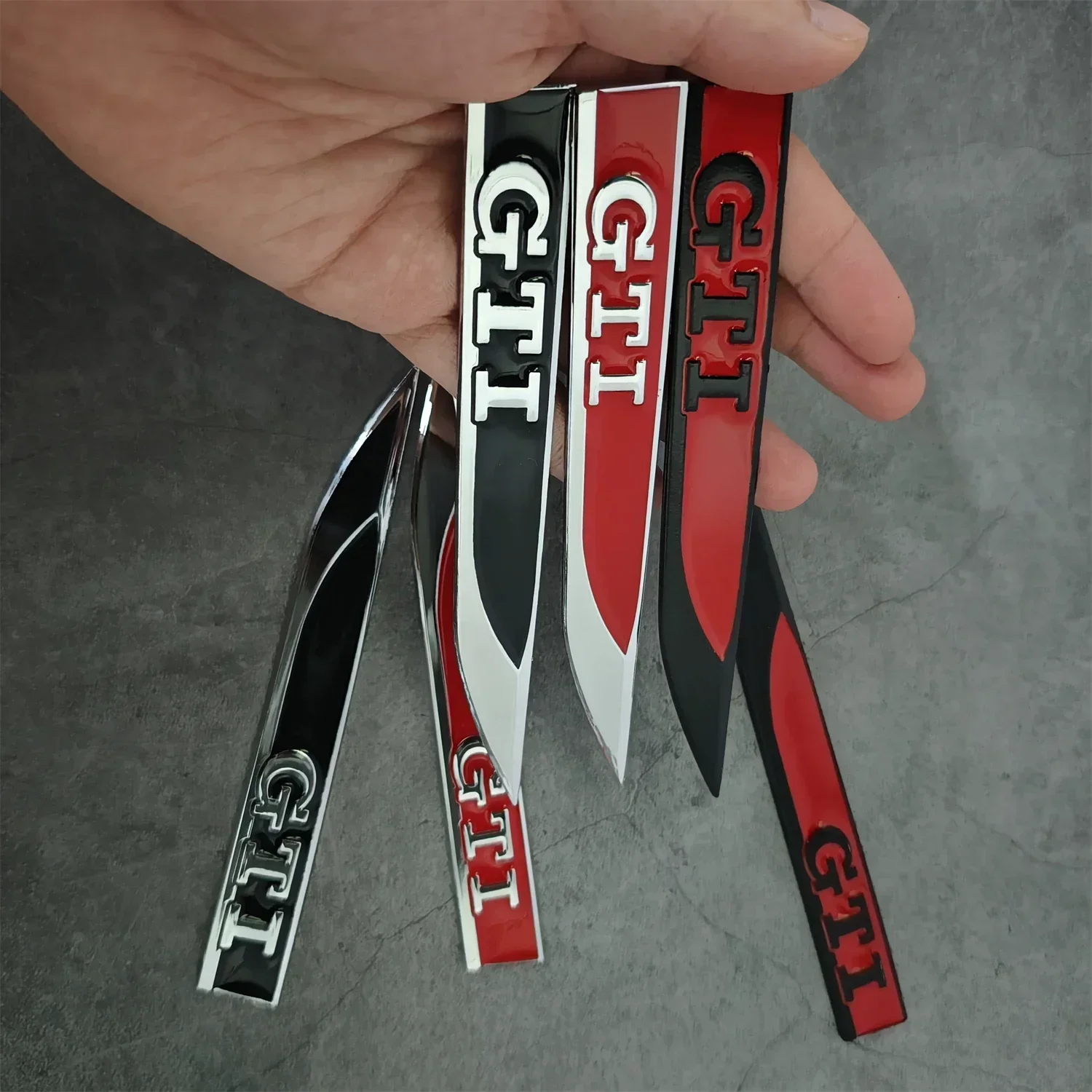 Stand Out on the Road with 3D GTI Badge Stickers Set for VW Golf MK2-MK8 - Enhance Your Volkswagen GTI Style