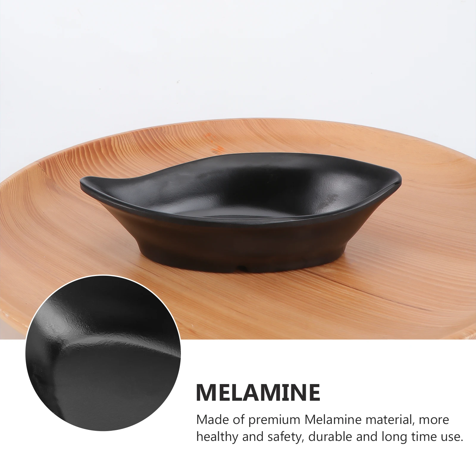 

5pcs Black Condiment Plates Dip Dishes Sauce Bowls Vinegar Bowls Dipping Plates For Sushi Seasoning Spices Snacks Home Kitchen