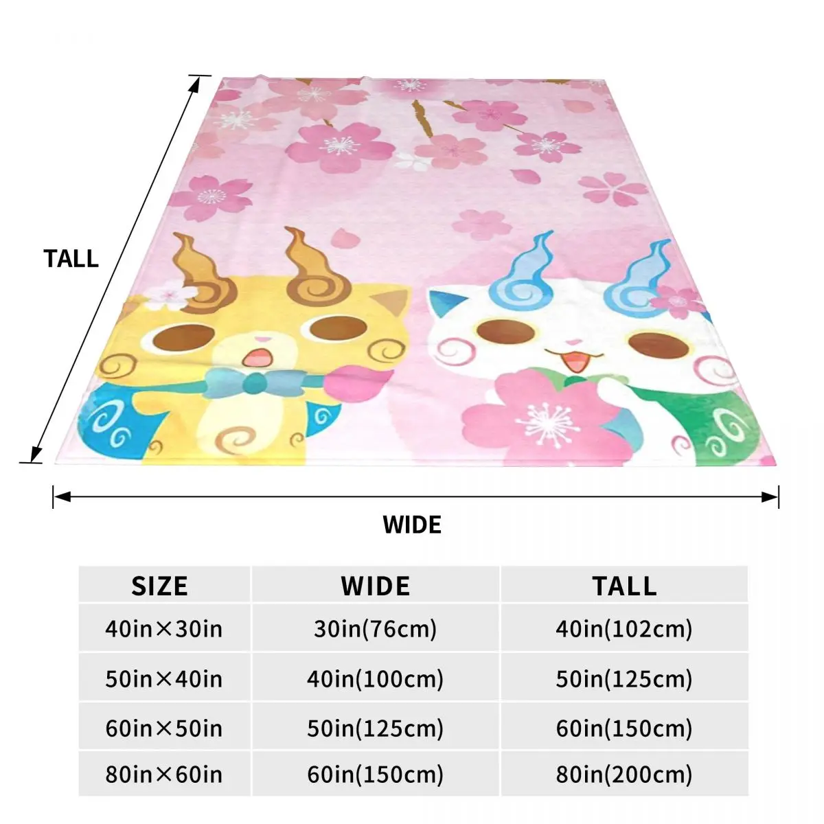 Yo-Kai Watch Cartoon Game Blanket Flannel Sofa Throw Blanket Breathable for Couch Bedding Throws Bedspread Quilt
