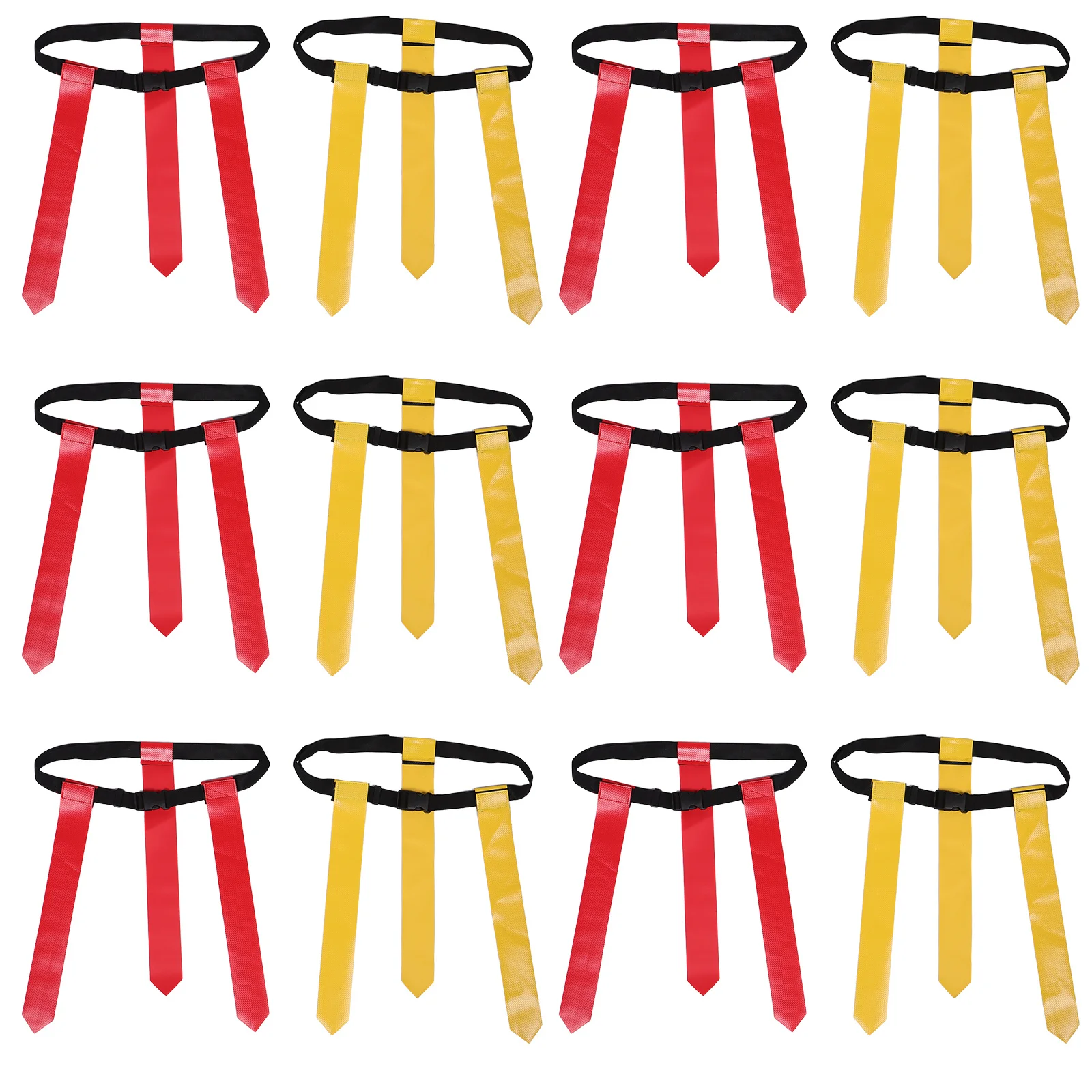 

Adjustable Waist Flag Football Belt Includes 2 Flags High-Visibility Fabric for Casual Competitive Play Youth Flag Belts